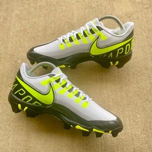 Nike Vapor Edge Shark Football Cleats Volt Black